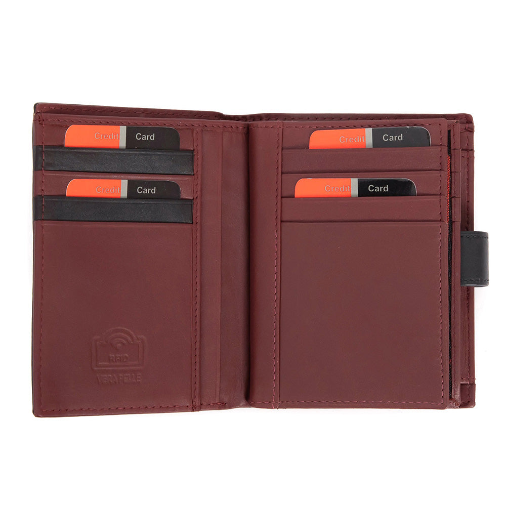 Pierre Cardin | Мъжко кожено портмоне за карти GPB113, Черен