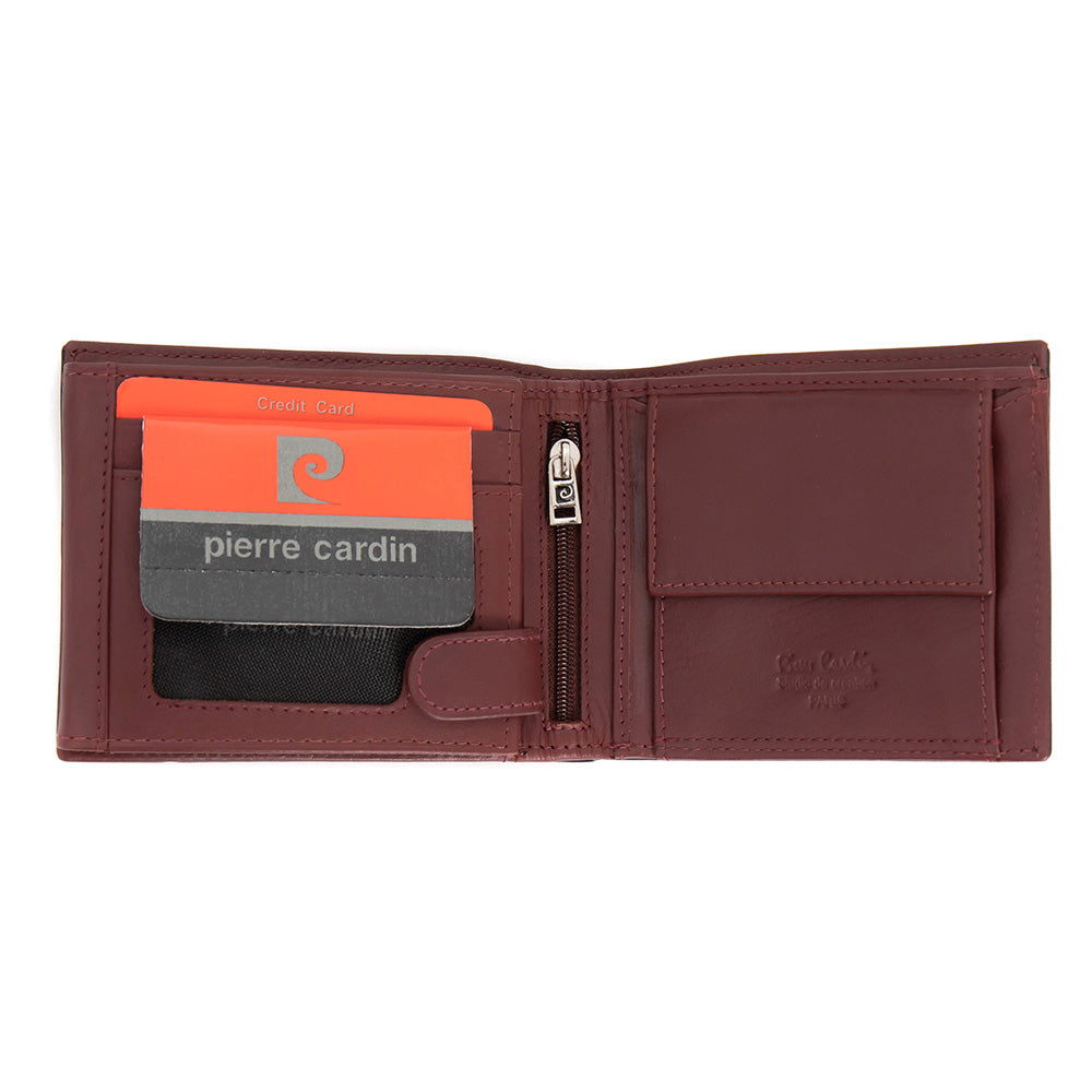 Pierre Cardin | Мъжко кожено портмоне за карти GPB114, Черен