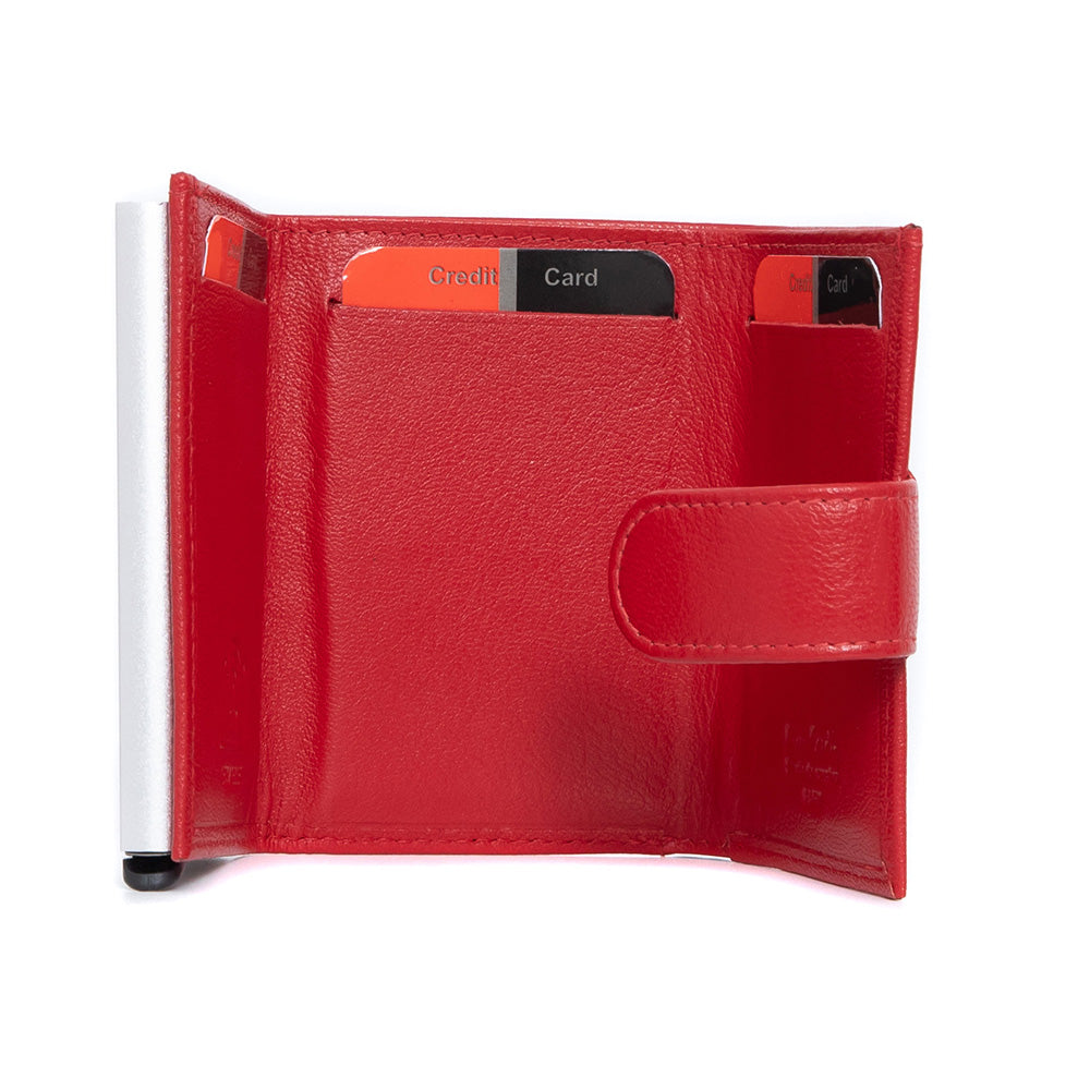Pierre Cardin | Дамско портмоне от естествена кожа GPD446, Червен 3