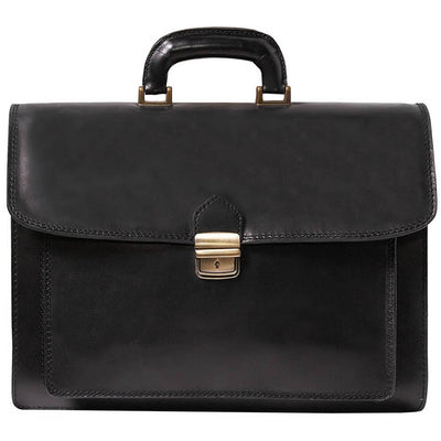 Мъжка бизнес чанта от естествена кожа GS577, Черен 1