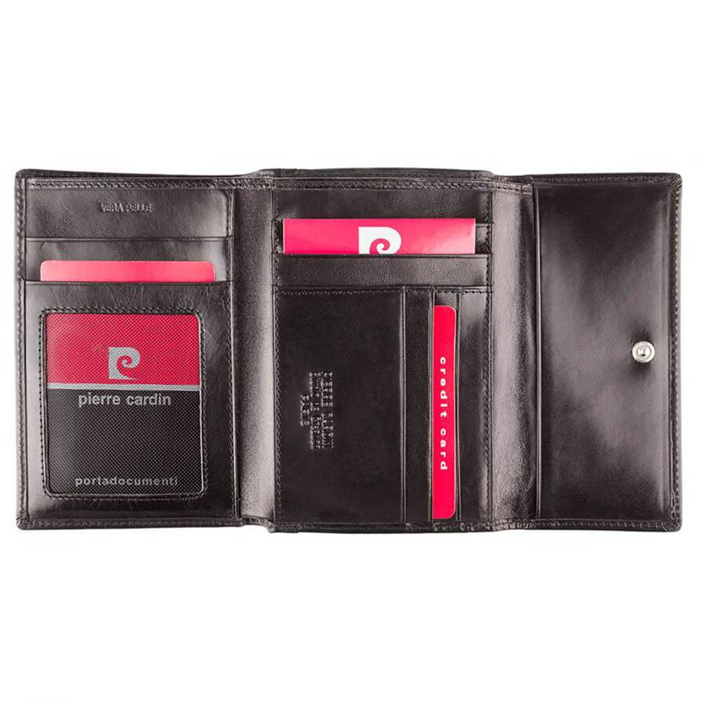 Pierre Cardin | Дамско портмоне от естествена кожа GPD138, Черен 4