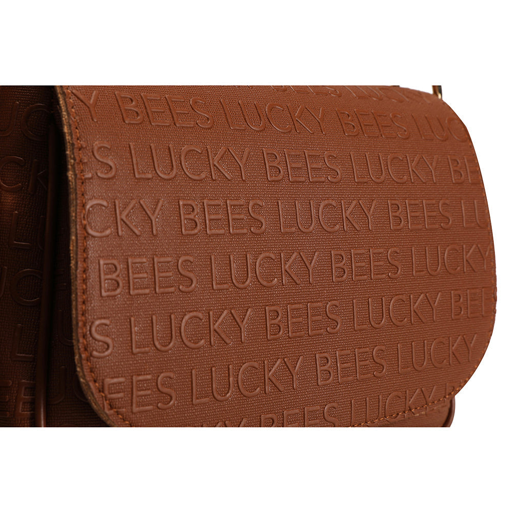 Lucky Bees | Дамска чанта ASR-G106, Кафяв 4