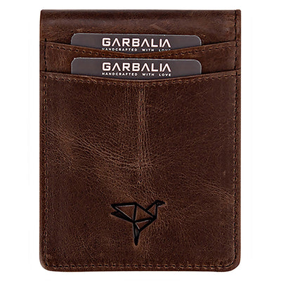 Garbalia | Мъжко кожено портмоне за карти ASR-PB006, Кафяв 1