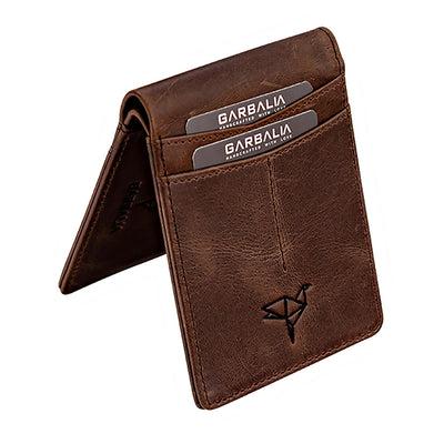 Garbalia | Мъжко кожено портмоне за карти ASR-PB006, Кафяв 3