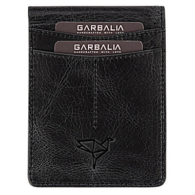 Garbalia | Мъжко кожено портмоне за карти ASR-PB006, Черен 1