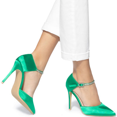 Дамски обувки Adiela, Зелен 1