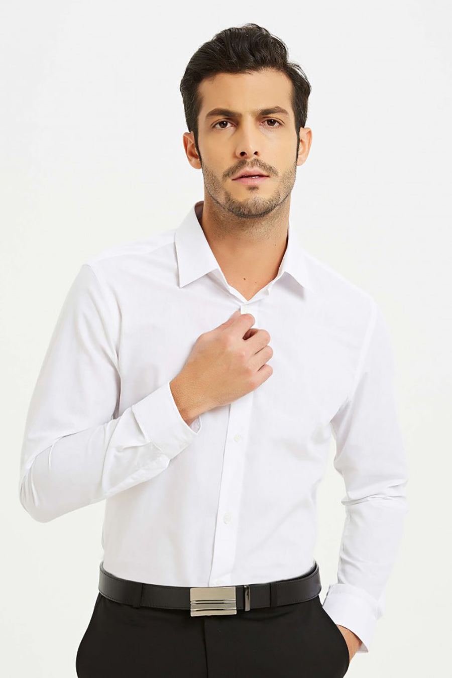 Мъжка риза Aslan, Бял 1