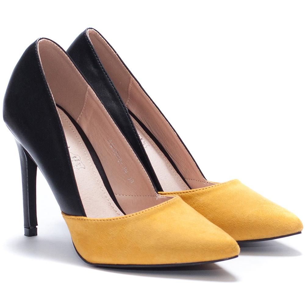 Дамски обувки Aubree, Черен/Жълт 2