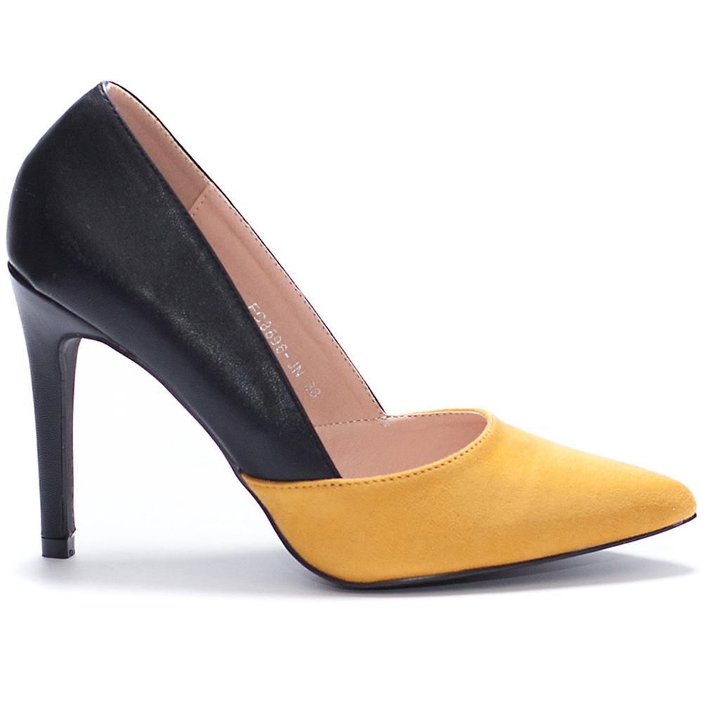 Дамски обувки Aubree, Черен/Жълт 3