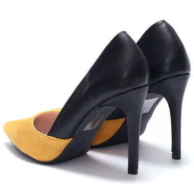 Дамски обувки Aubree, Черен/Жълт 4
