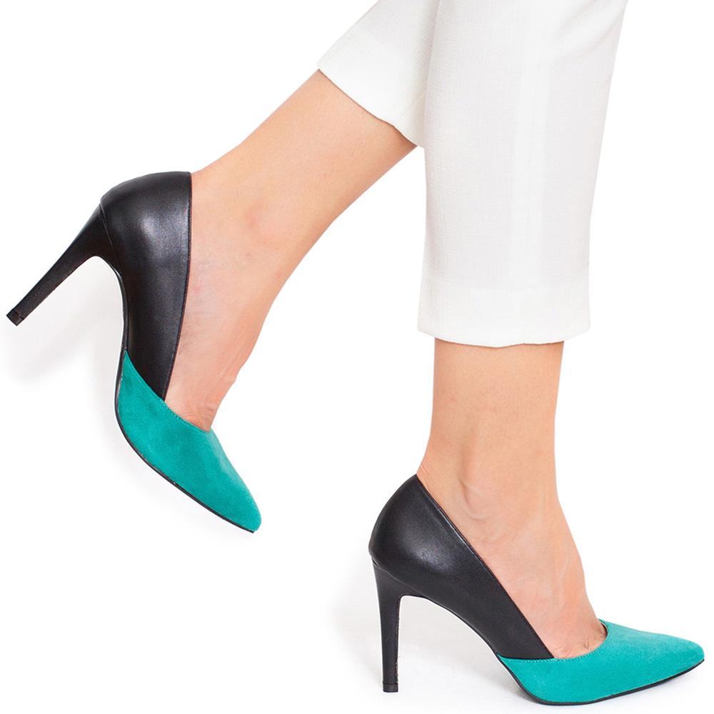 Дамски обувки Aubree, Черен/Зелен 1
