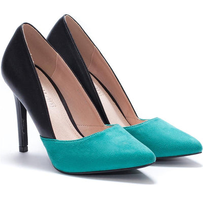 Дамски обувки Aubree, Черен/Зелен 2