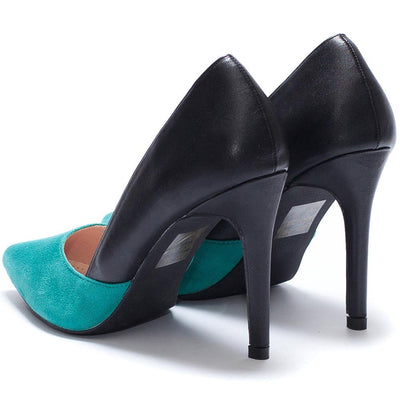 Дамски обувки Aubree, Черен/Зелен 4