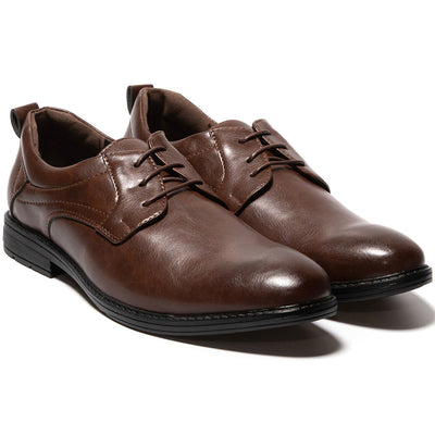 Мъжки обувки Byron, Тъмно кафяво 1