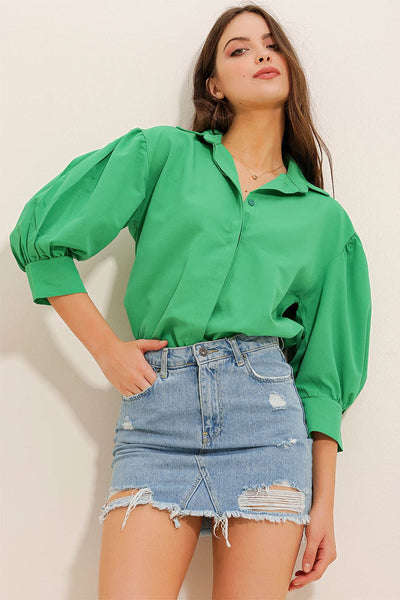 Дамска риза Maryam, Зелен 1