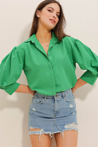 Дамска риза Maryam, Зелен 4