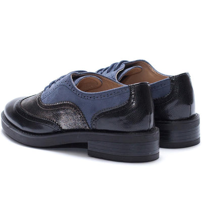 Дамски обувки Claudette, Черен/Светло син 4