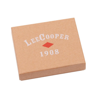 Lee Cooper | Мъжко кожено портмоне за карти EF-POB004, Черен 5