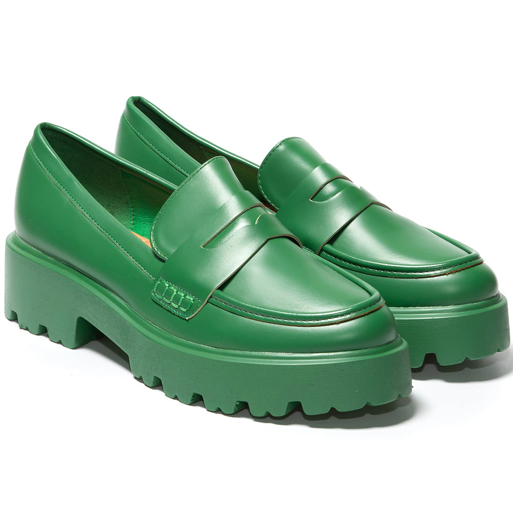 Дамски обувки Ebio, Тъмно зелен 2