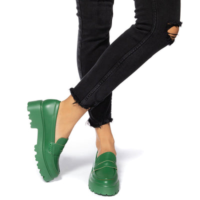 Дамски обувки Ebio, Тъмно зелен 1