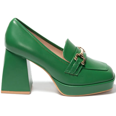 Дамски обувки Echidna, Тъмно зелен 3