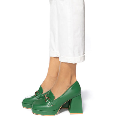 Дамски обувки Echidna, Тъмно зелен 1