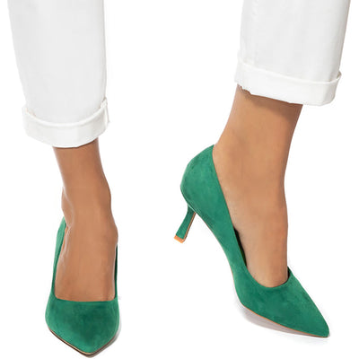 Дамски обувки Faenona, Зелен 1