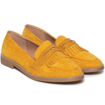 Дамски обувки Foue, Жълт 2