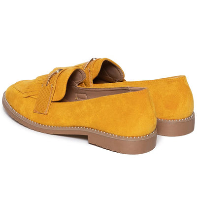Дамски обувки Foue, Жълт 4