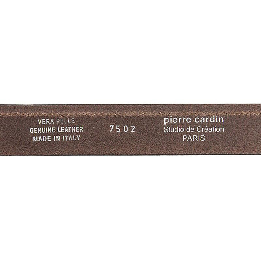 Pierre Cardin | Мъжки кожен колан GCB236, Тъмно кафяво 5