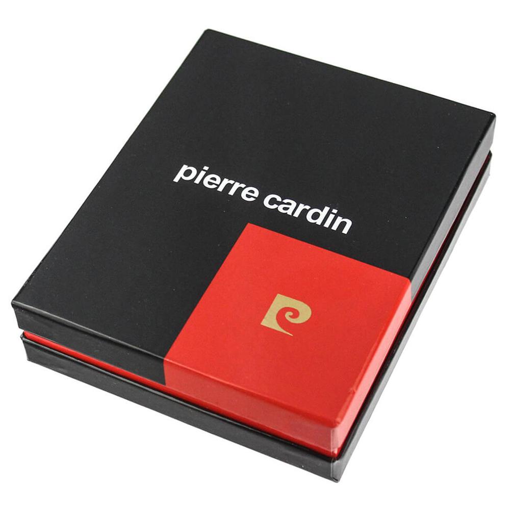 Pierre Cardin | Мъжки кожен портфейл GPB004, Черен/Червен 6