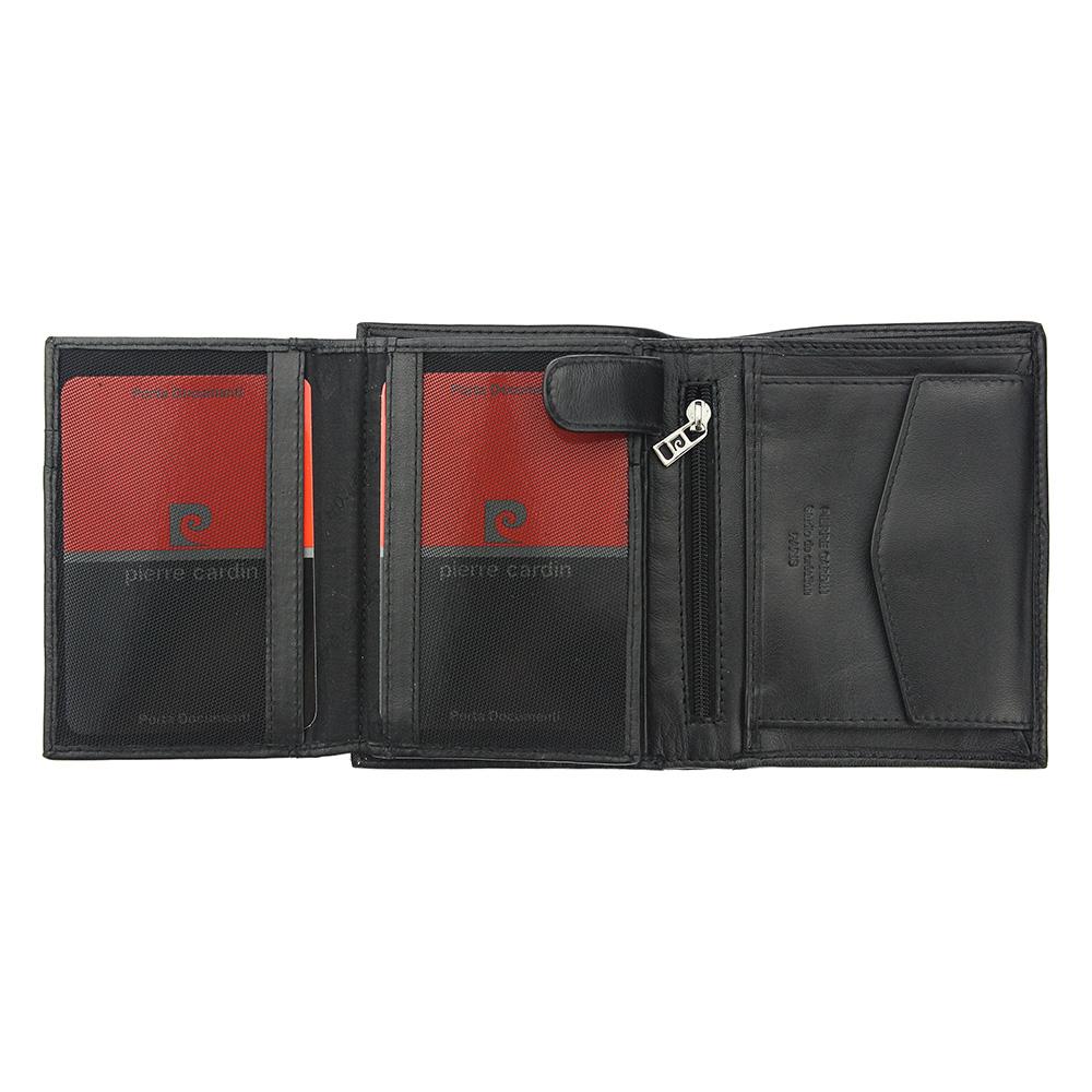 Pierre Cardin | Мъжки кожен портфейл GPB033, Черен - с RFID защита 5