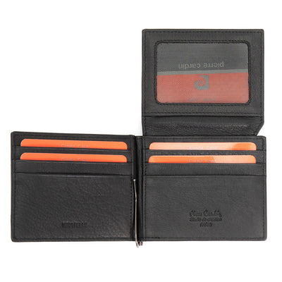 Pierre Cardin | Мъжко кожено портмоне за карти GPB062, Черен 4