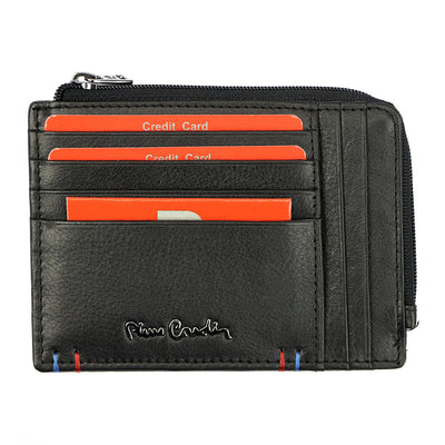 Pierre Cardin | Мъжко кожено портмоне за карти GPB066, Черен 1