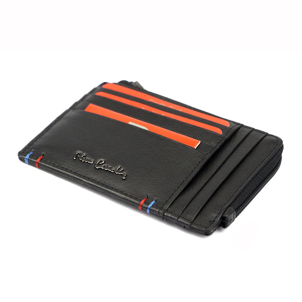 Pierre Cardin | Мъжко кожено портмоне за карти GPB066, Черен 2