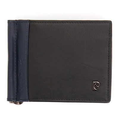 Pierre Cardin | Мъжко кожено портмоне за карти GPB075, Черен/Син - с RFID защита 1
