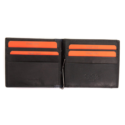 Pierre Cardin | Мъжко кожено портмоне за карти GPB075, Черен/Син - с RFID защита 3