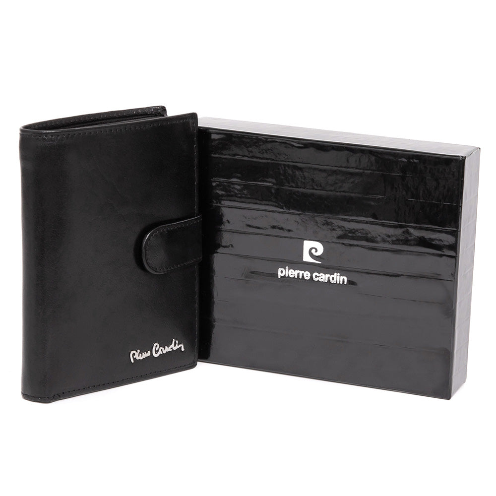 Pierre Cardin | Мъжки кожен портфейл GPB079, Черен - с RFID защита 2