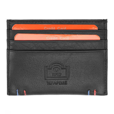 Pierre Cardin | Мъжко кожено портмоне за карти GPB085, Черен - с RFID защита 4