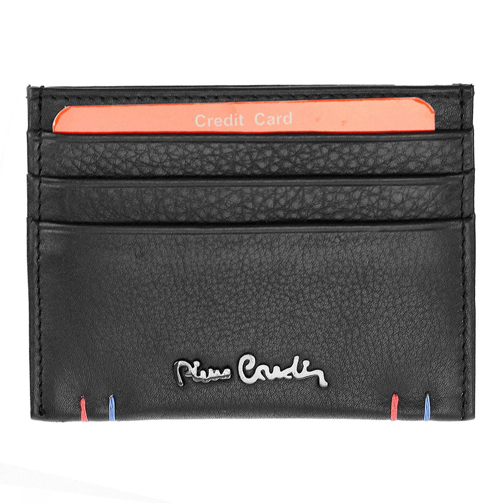 Pierre Cardin | Мъжко кожено портмоне за карти GPB085, Черен - с RFID защита 1