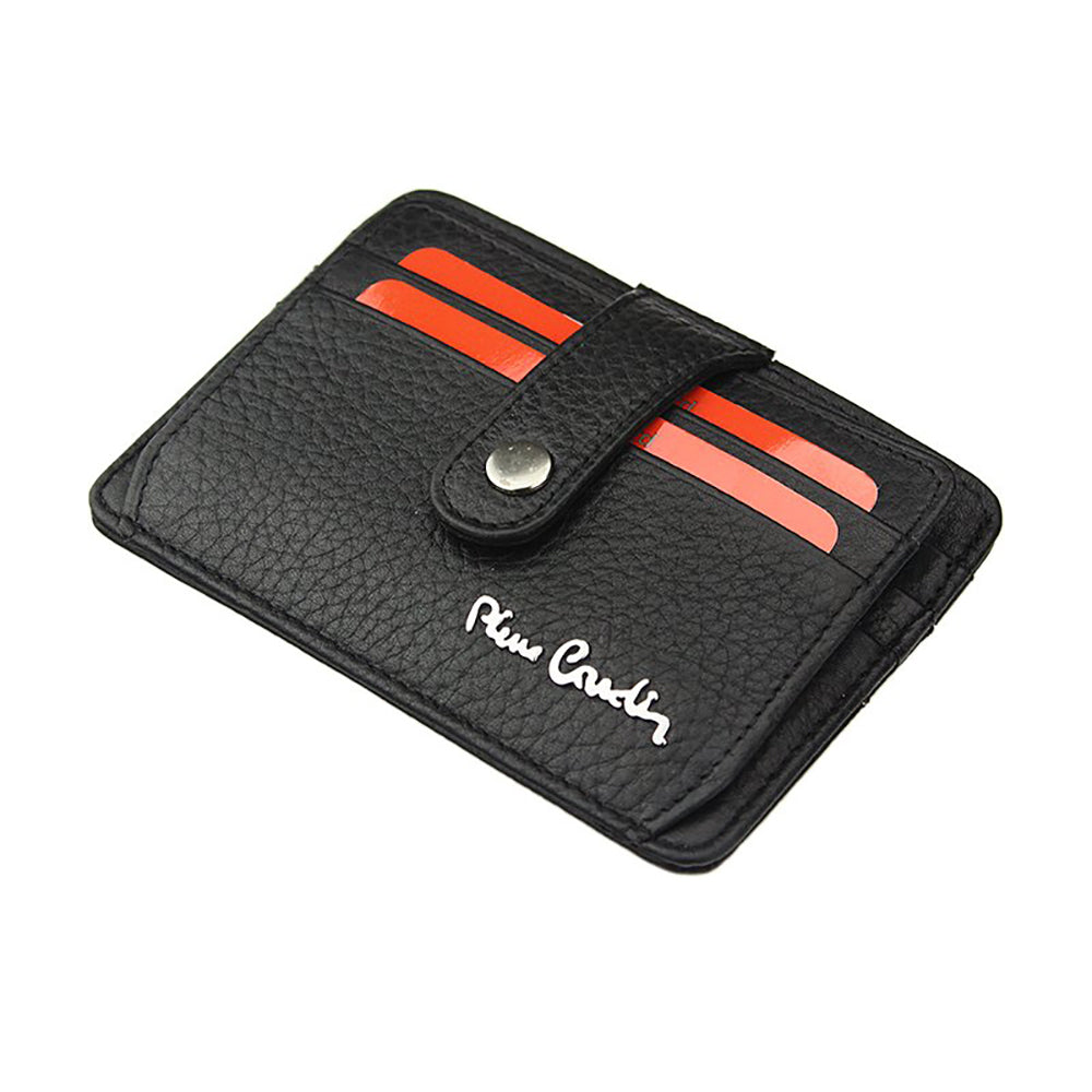 Pierre Cardin | Мъжко кожено портмоне за карти GPB091, Черен 3