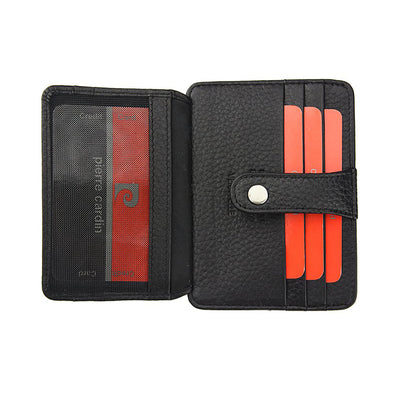 Pierre Cardin | Мъжко кожено портмоне за карти GPB091, Черен 4