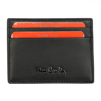 Pierre Cardin | Мъжко кожено портмоне за карти GPB092, Черен 1