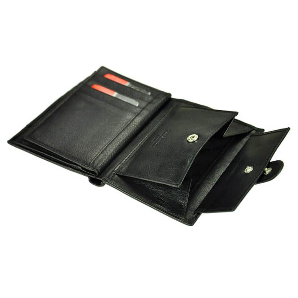 Pierre Cardin | Мъжки кожен портфейл GPB327, Черен/Син - с RFID защита 9