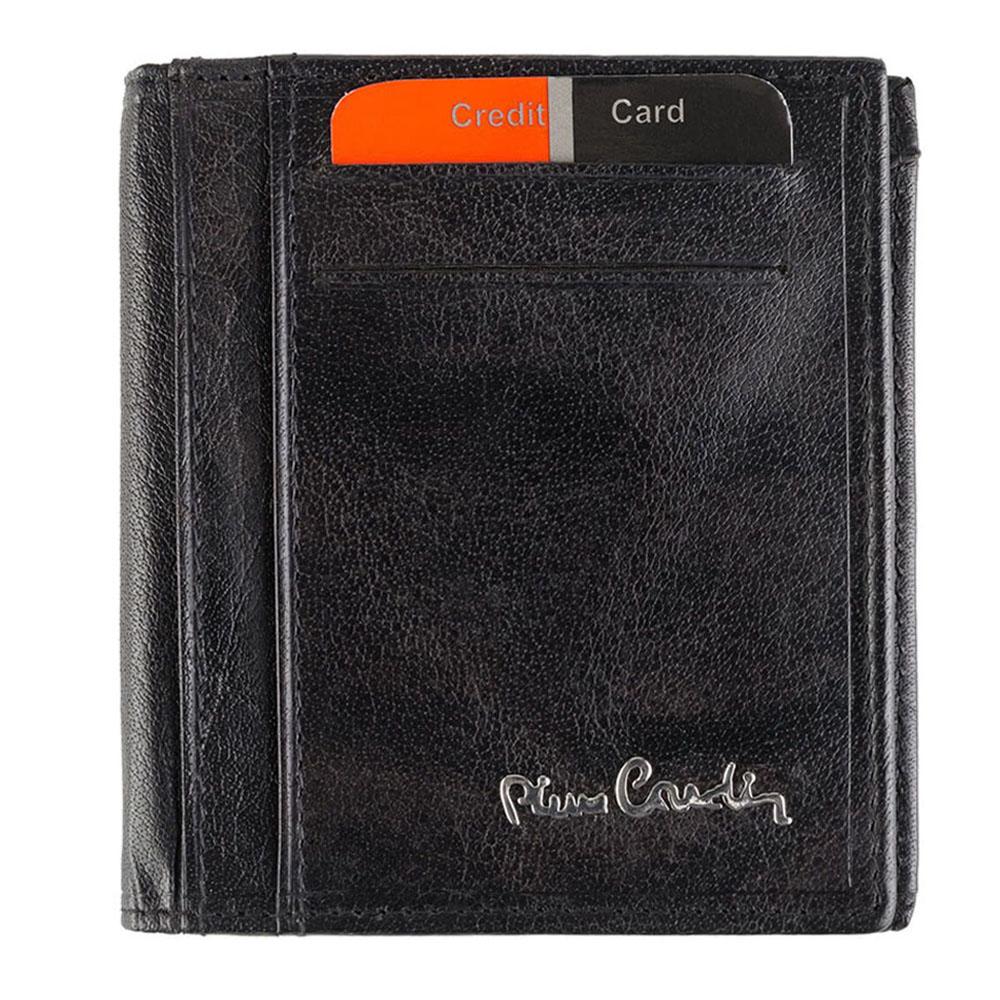 Pierre Cardin | Мъжко кожено портмоне за карти GPB372, Черен 1