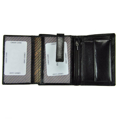 Мъжки кожен портфейл GPB481, Черен - с RFID защита 4
