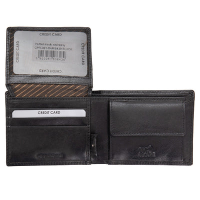 Мъжки кожен портфейл GPB532, Черен - с RFID защита