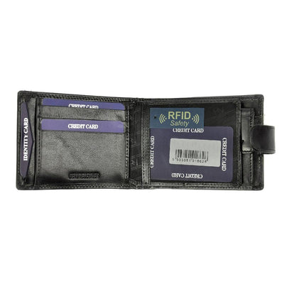 Мъжки кожен портфейл GPB590, Черен - с RFID защита 4