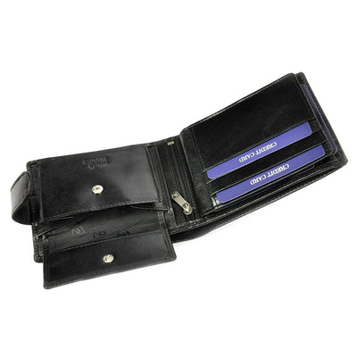 Мъжки кожен портфейл GPB590, Черен - с RFID защита 5