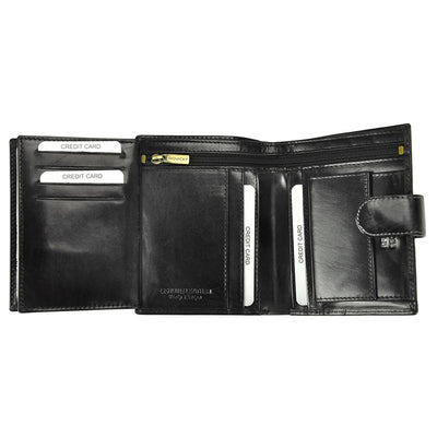 Мъжки кожен портфейл GPB592, Черен - с RFID защита 5